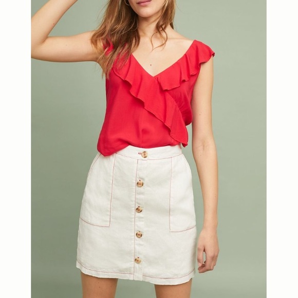 Anthropologie Dresses & Skirts - NWT Linen Mini Skirt